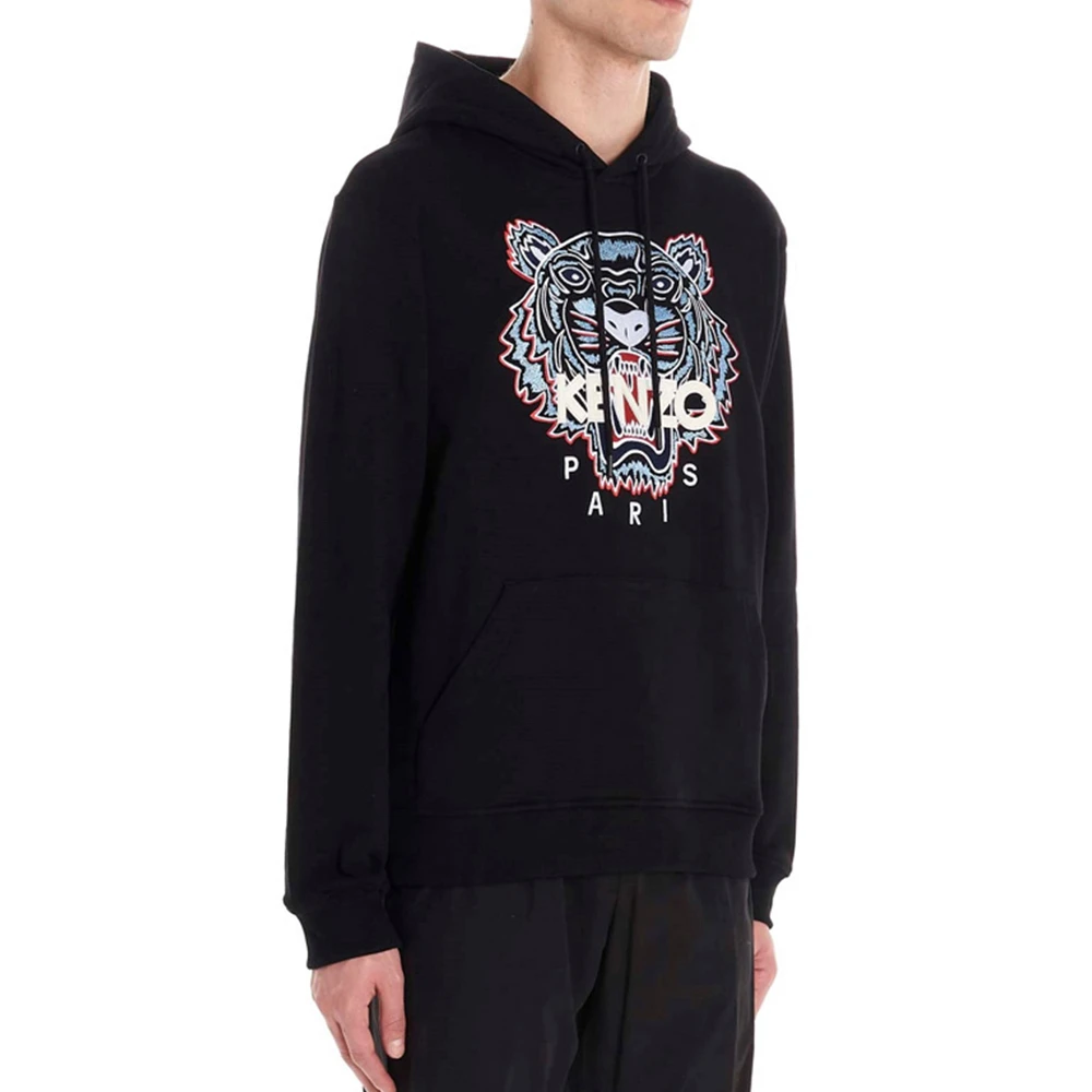 Kenzo 高田贤三 男士黑色虎头图案连帽卫衣 FA55SW4154XA-99 商品