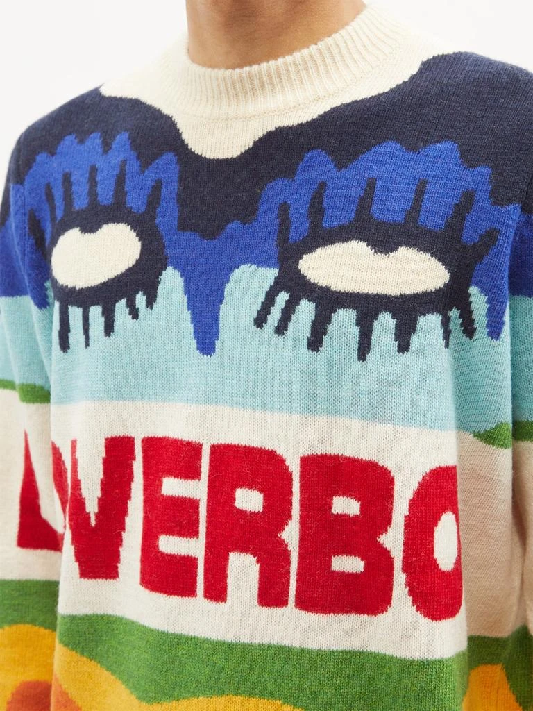 商品Charles Jeffrey Loverboy|Logo-jacquard wool-blend sweater,价格¥2175,第3张图片详细描述