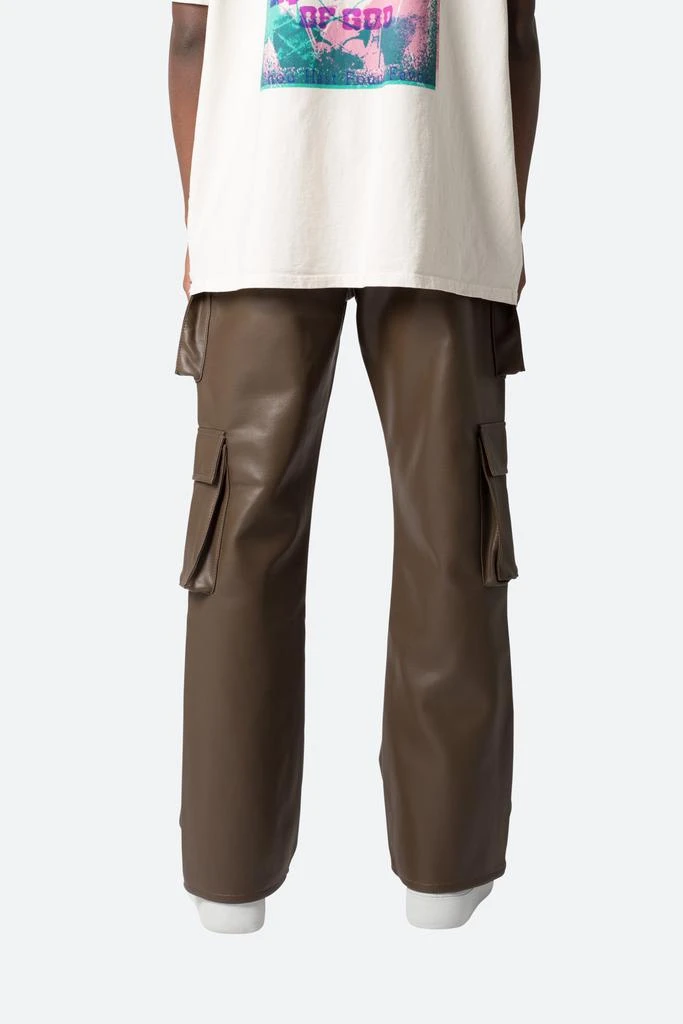 商品MNML|Leather Double Snap Cargo Pants - Chocolate,价格¥576,第4张图片详细描述