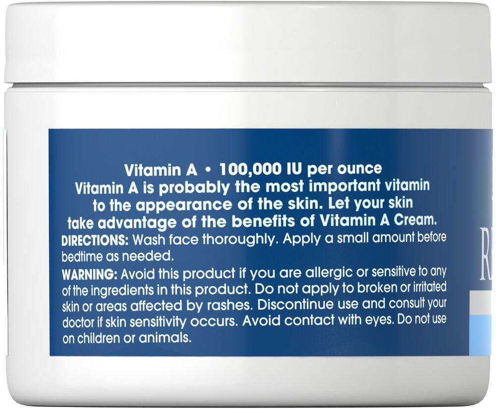 Retinol Cream Vitamin A 100,000 IU per oz商品第3张图片规格展示