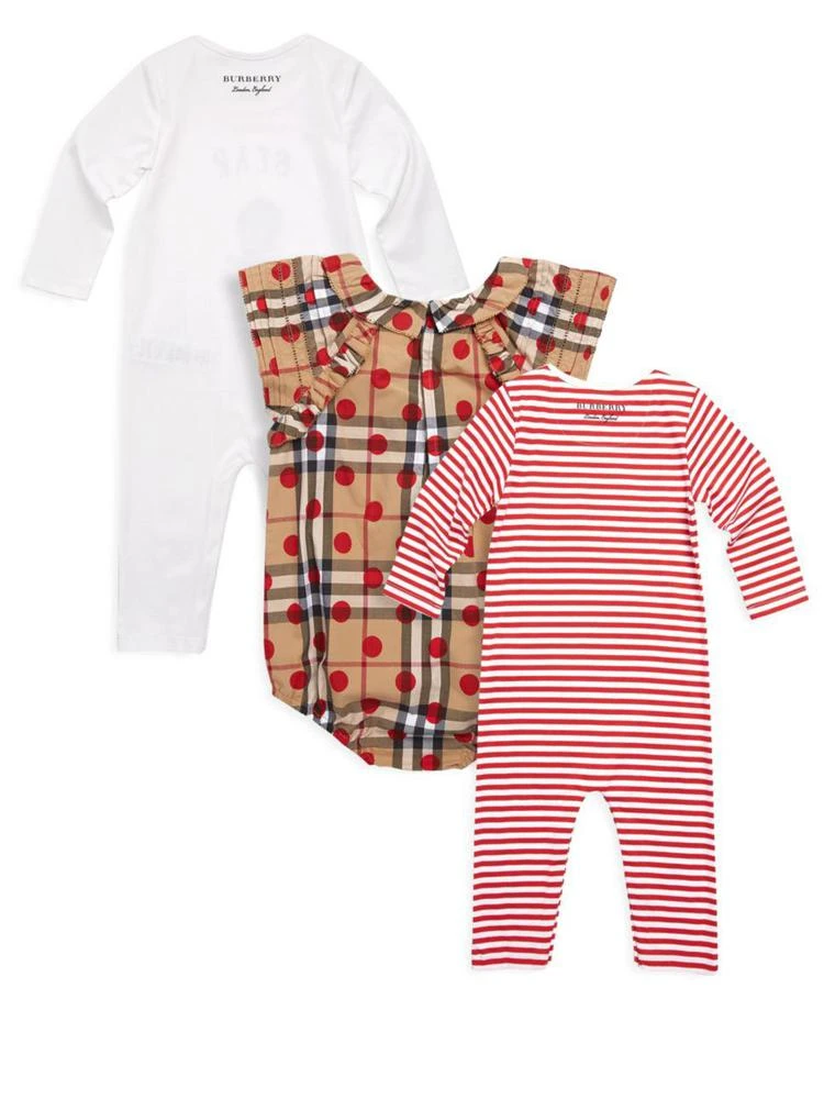 商品Burberry|Baby's 3-Piece Thomas Bodysuit,价格¥918,第2张图片详细描述