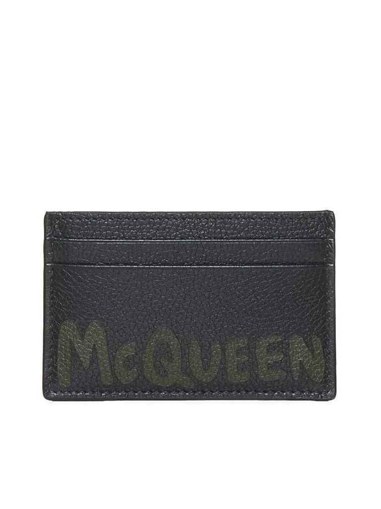 商品Alexander McQueen|Alexander McQueen Small Leather Goods in Black,价格¥849,第1张图片