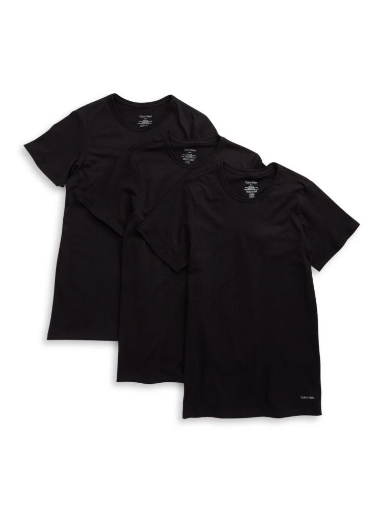 商品Calvin Klein|圆领棉T恤三件装,价格¥179,第1张图片