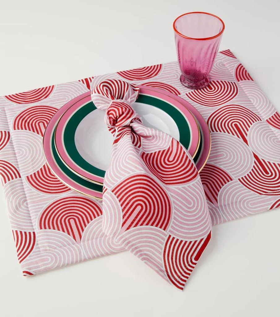 商品LA DOUBLE J|Slinky Rosso set of 2 placemats,价格¥939,第3张图片详细描述