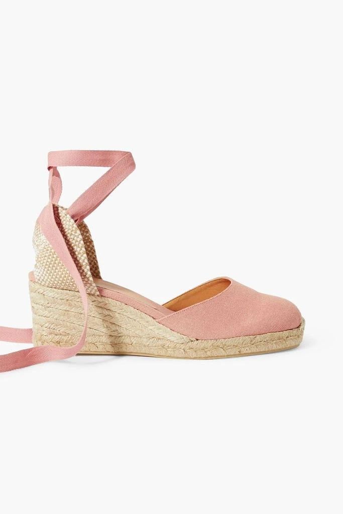 商品CASTAÑER|Carina 60 canvas wedge espadrilles,价格¥563,第1张图片