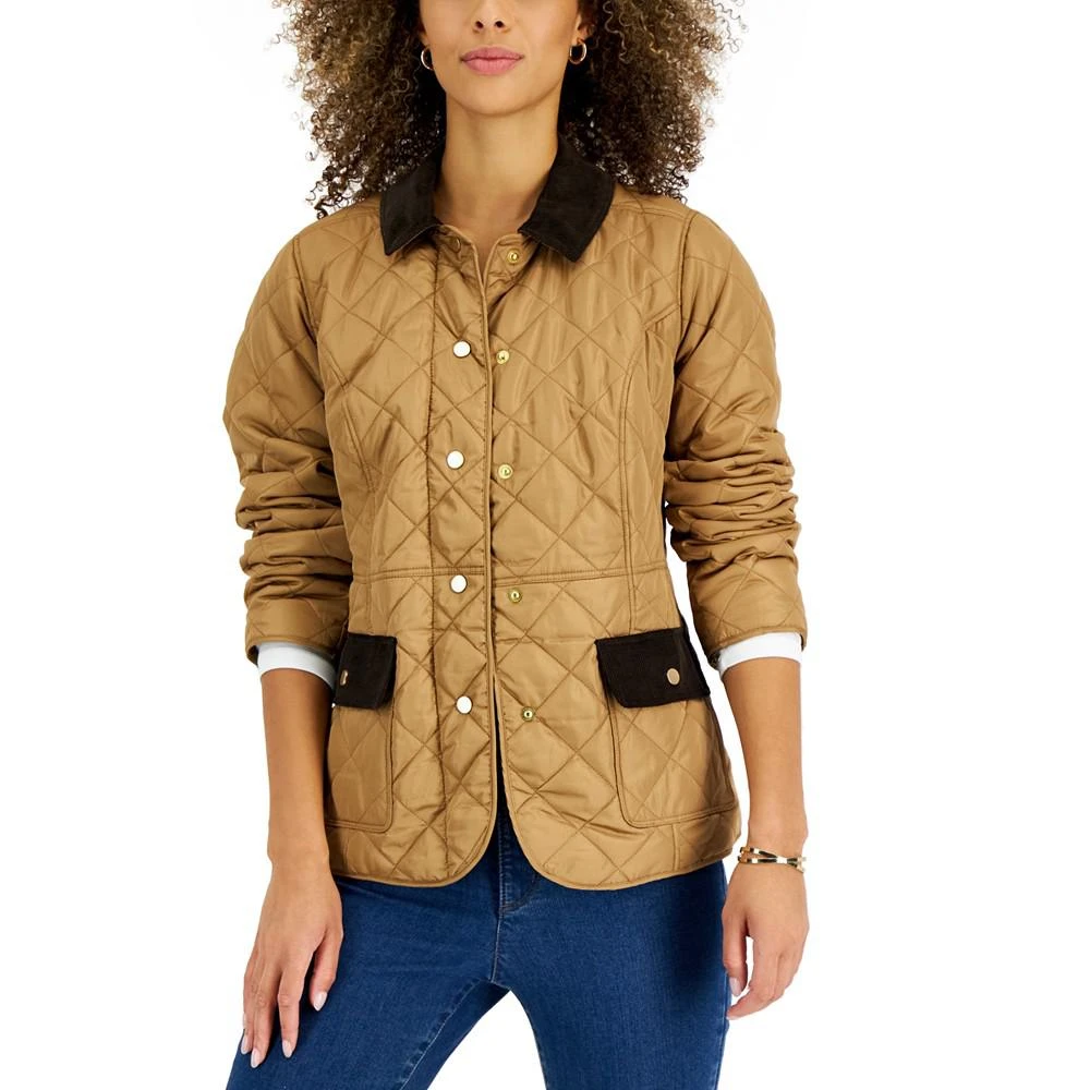 商品Charter Club|Petite Quilted Jacket, Created for Macy's,价格¥287,第1张图片