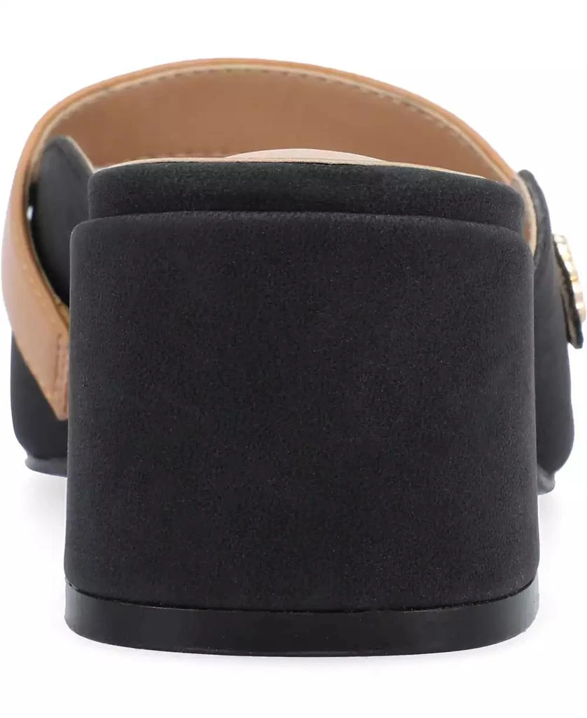 商品Journee Collection|Women's Dalla Block Heel Mary Jane Mules,价格¥242,第3张图片详细描述
