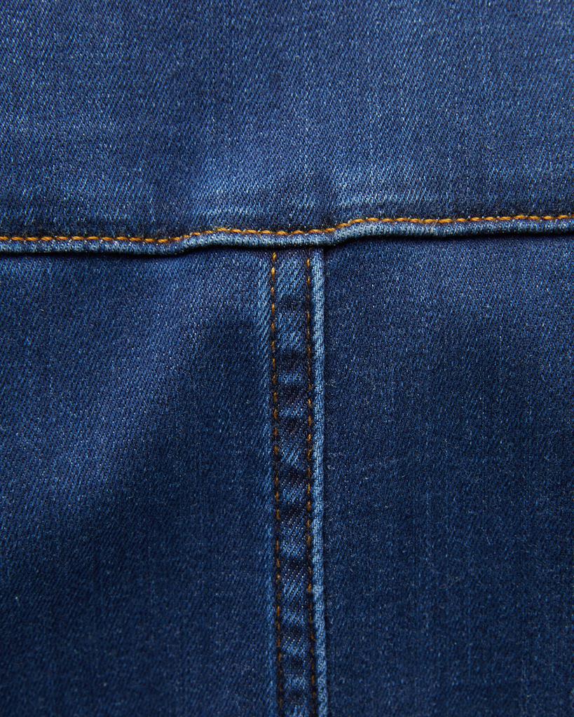 Flare De Francoise Button-Front Denim Jumpsuit商品第7张图片规格展示