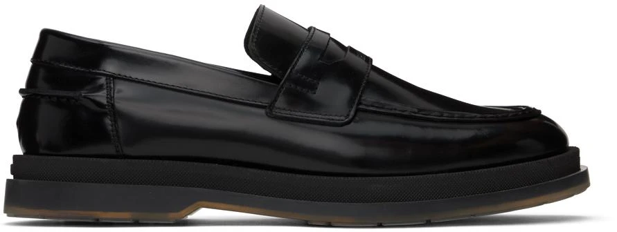 商品Hugo Boss|Black Leather Loafers,价格¥1322,第1张图片