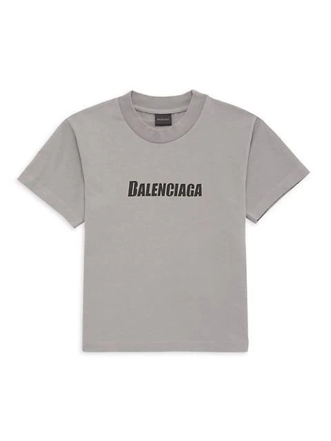 商品Balenciaga|Little Kid's & Kid's Caps Vintage Short-Sleeve T-Shirt,价格¥1694,第1张图片