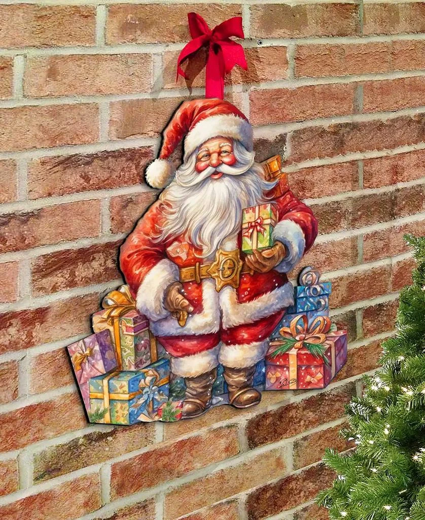 商品Designocracy|The Joy of Giving Christmas Wooden Door Decor Wall Decor G. DeBrekht,价格¥1095,第5张图片详细描述