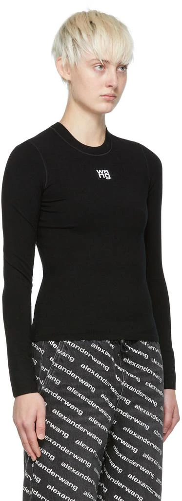 商品Alexander Wang|Black Viscose Long Sleeve T-Shirt,价格¥2420,第2张图片详细描述