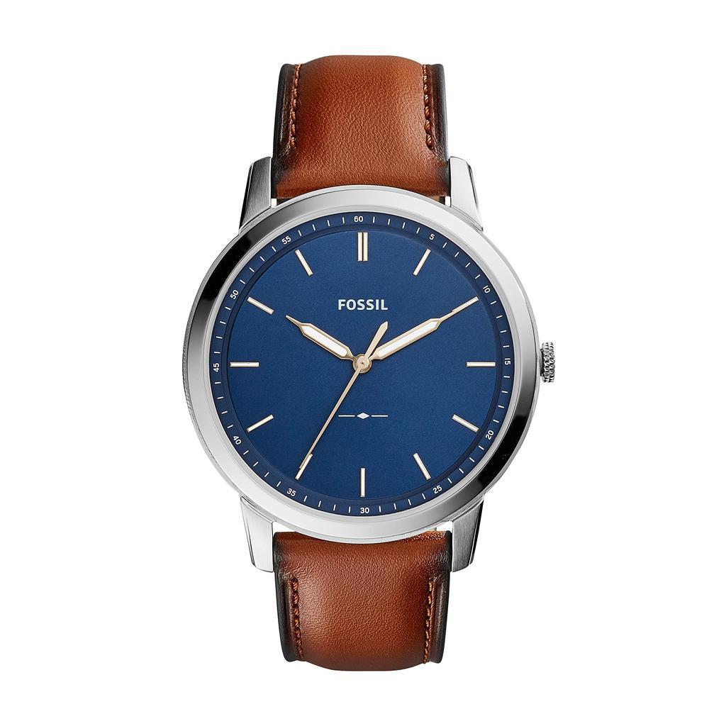 商品Fossil|Minimalist Three-Hand Watch,价格¥518-¥774,第1张图片