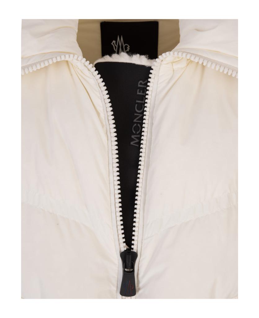 Moncler Grenoble Woman White Cluses Short Down Jacket商品第5张图片规格展示