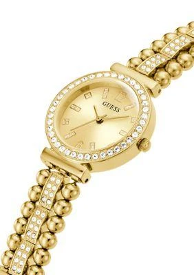 商品GUESS|Triple Stand Gold Tone Stainless Steel Watch,价格¥1051,第3张图片详细描述