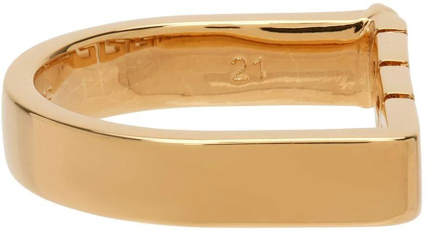 商品Versace|Gold Greca Bar Ring,价格¥1232,第5张图片详细描述