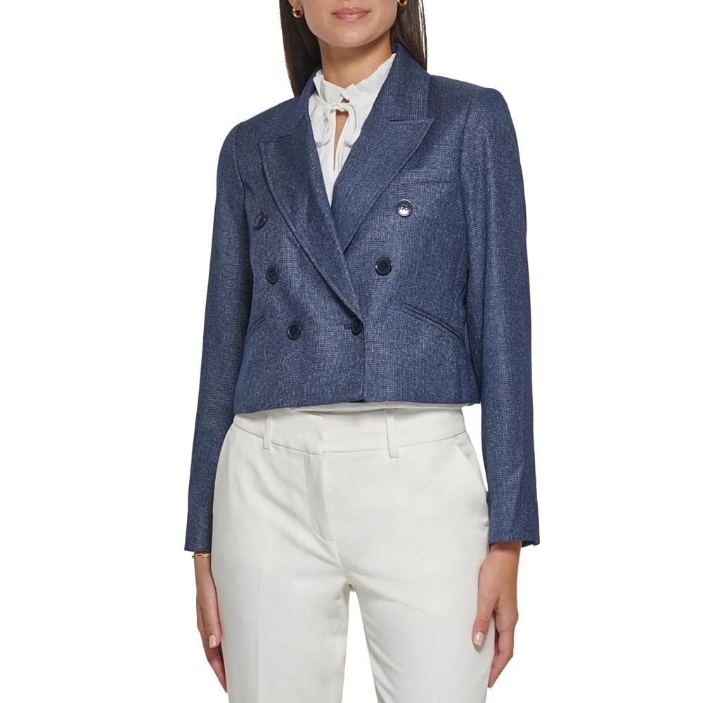 商品Tommy Hilfiger|Women's Cropped Double-Breasted Blazer,价格¥780,第1张图片