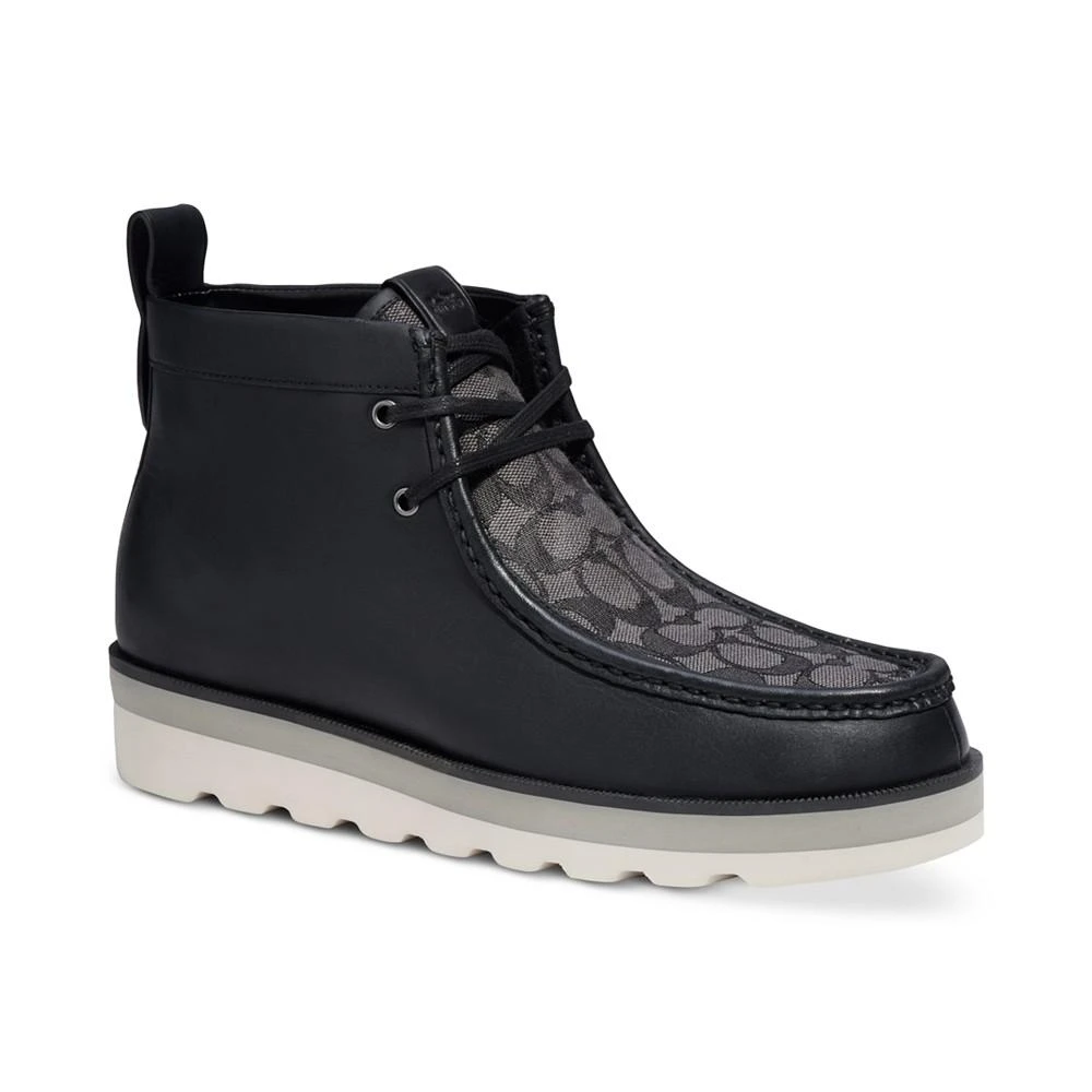 商品Coach|Men's Signature Jacquard Chukka Boots,价格¥2277,第1张图片