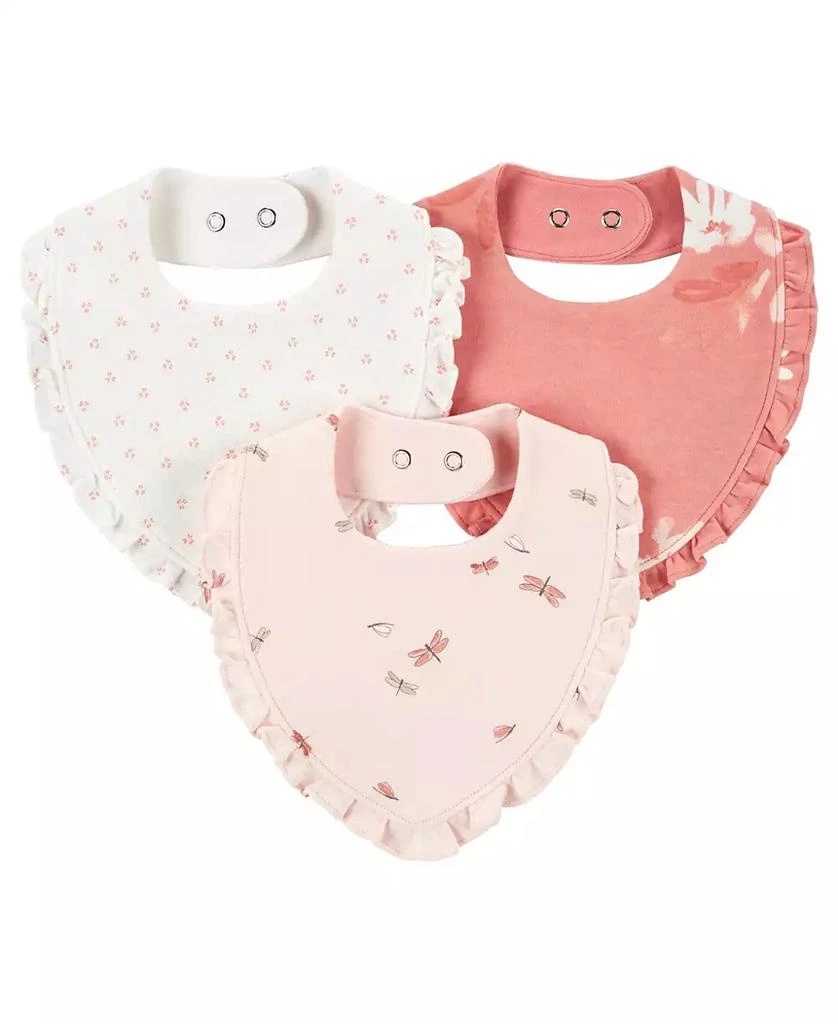 商品Carter's|Baby Girls Bandana Bibs, Pack of 3,价格¥98,第1张图片