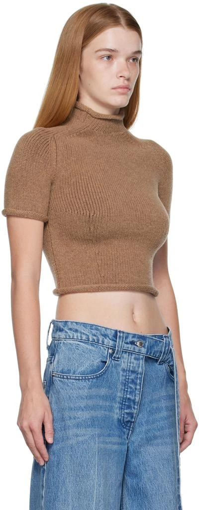 商品Alexander Wang|Brown Cropped T-Shirt,价格¥1221,第2张图片详细描述