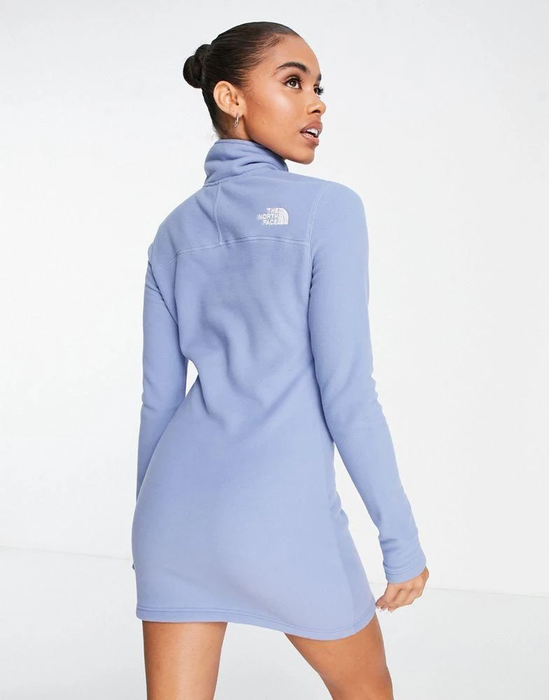 商品The North Face|The North Face Glacier 1/4 zip fleece dress in blue,价格¥589,第2张图片详细描述