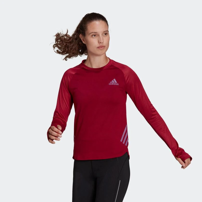 商品Adidas|Women's adidas Parley Adizero Long Sleeve Running Tee,价格¥192,第2张图片详细描述