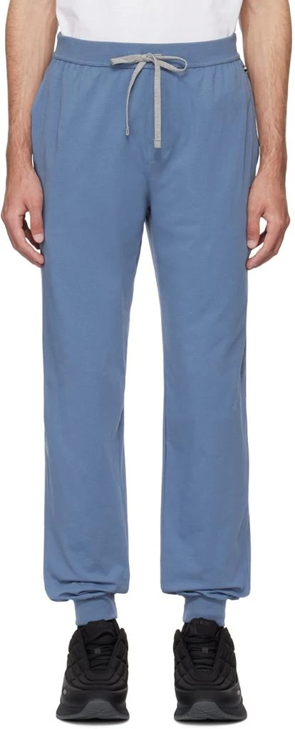 商品Hugo Boss|Blue Embroidered Sweatpants,价格¥516,第1张图片