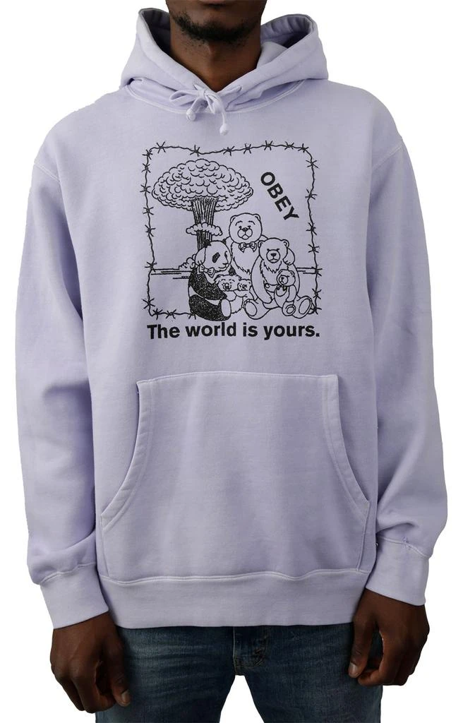 商品Obey|Obey The World Is Yours Pullover Hoodie - Pigment Purist Lilac ,价格¥297,第1张图片