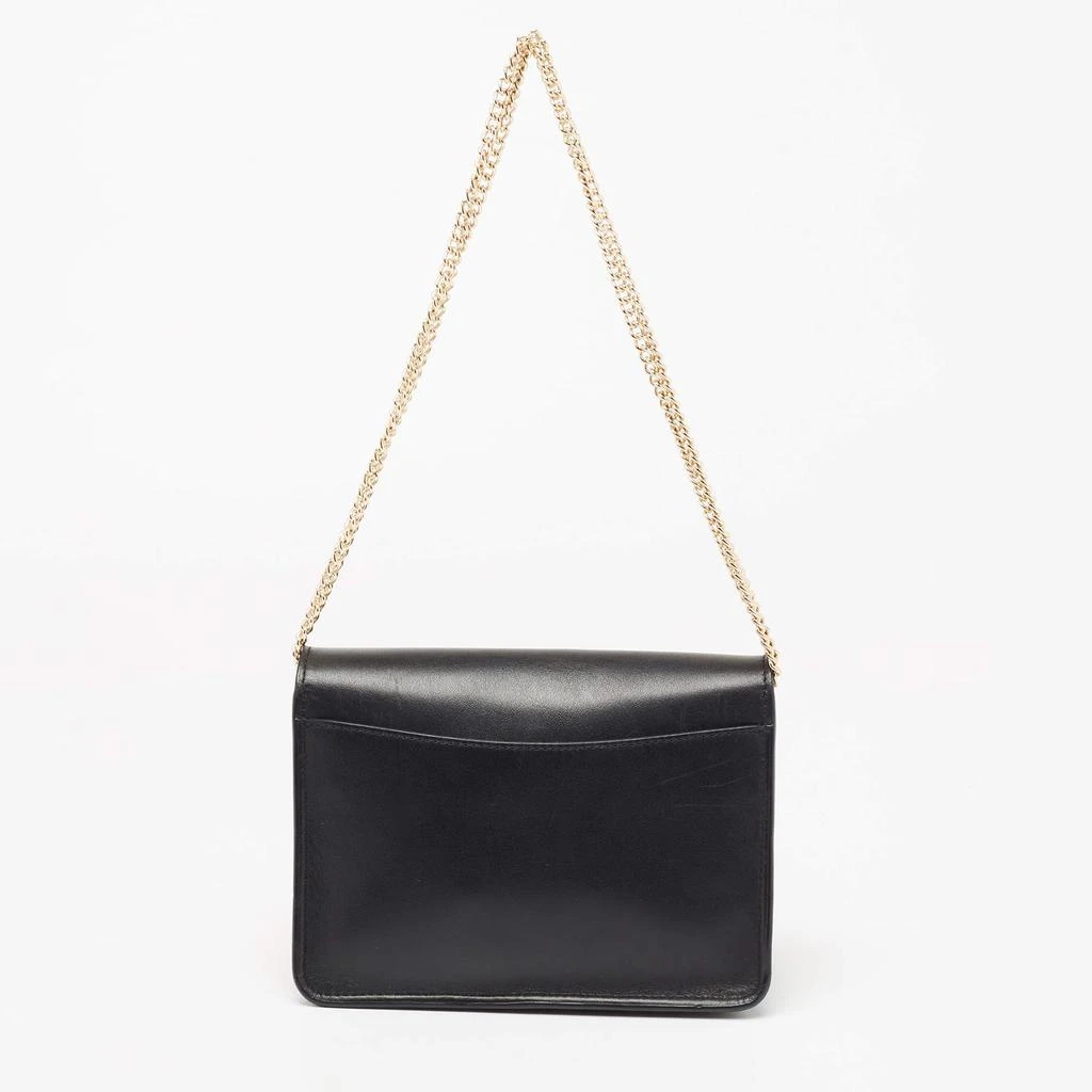商品[二手商品] Coach|Coach Black Leather Turnlock Chain Crossbody Bag ,价格¥1564,第4张图片详细描述