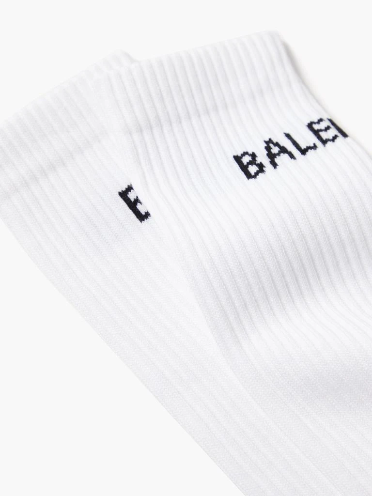 商品Balenciaga|Logo-intarsia ribbed cotton-blend socks,价格¥1045,第3张图片详细描述