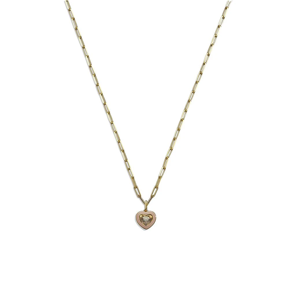 商品Coach|Crystal Heart Short Pendant Necklace,价格¥501,第1张图片详细描述