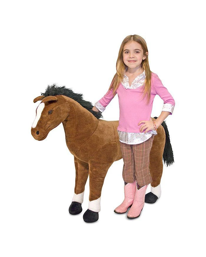 商品Melissa & Doug|Giant Horse Lifelike Stuffed Animal - Ages 3+,价格¥898,第4张图片详细描述