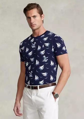 商品Ralph Lauren|Classic Fit Print Jersey T-Shirt,价格¥144,第1张图片