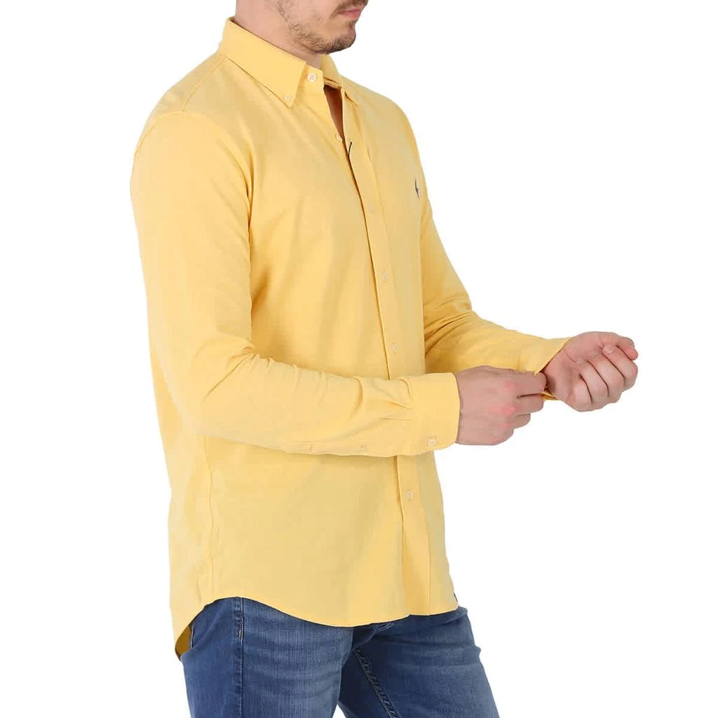 商品Ralph Lauren|Yellow Long-sleeved Logo Embroidered Slim-fit Cotton Shirt,价格¥779,第2张图片详细描述