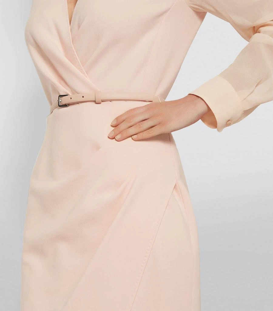 商品Max Mara|Silk-Wool Belted Wrap Dress,价格¥5992,第3张图片详细描述