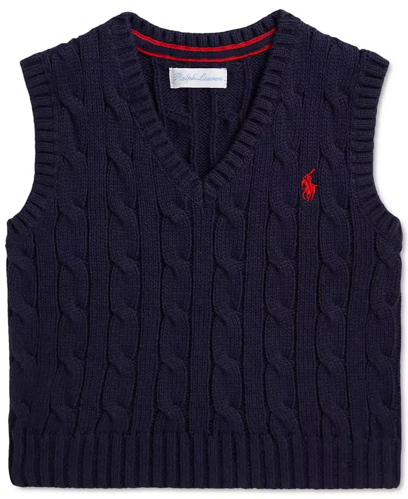 Polo Ralph Lauren | Baby Cotton Cable-Knit Sweater Vest 232.30元 商品图片