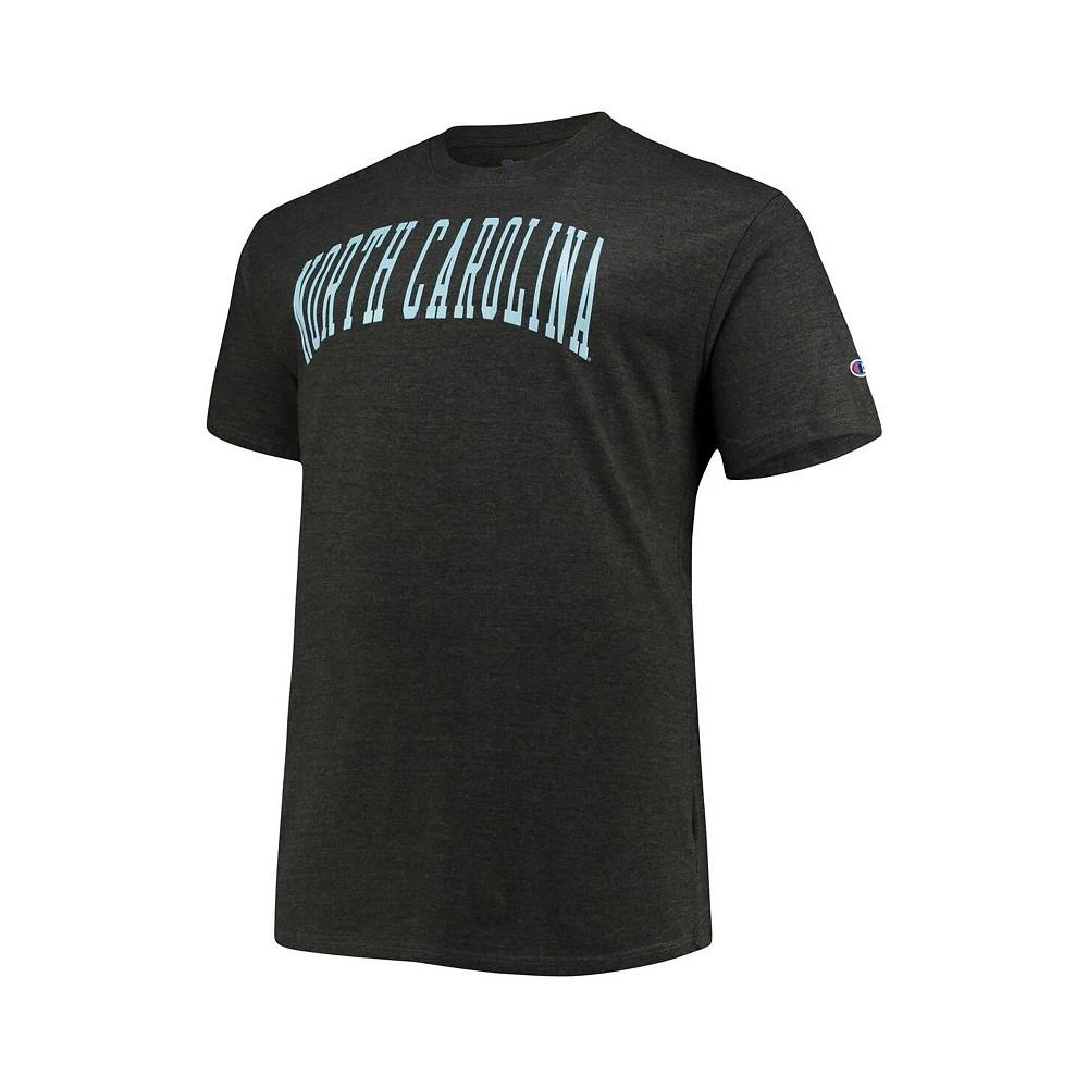 商品CHAMPION|Men's Gray North Carolina Tar Heels Big and Tall Arch Team Logo T-shirt,价格¥220,第2张图片详细描述