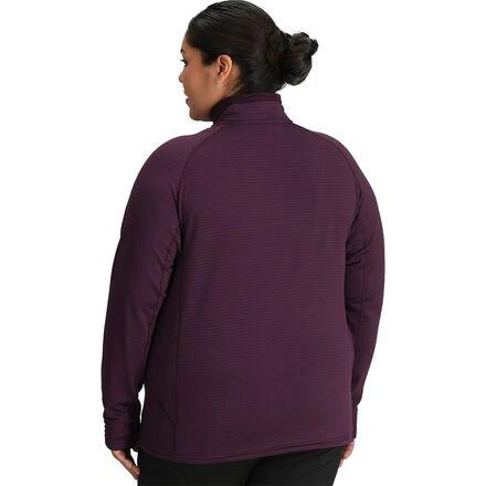 商品Outdoor Research|Vigor 1/2-Zip Pullover - Plus - Women's,价格¥815,第2张图片详细描述