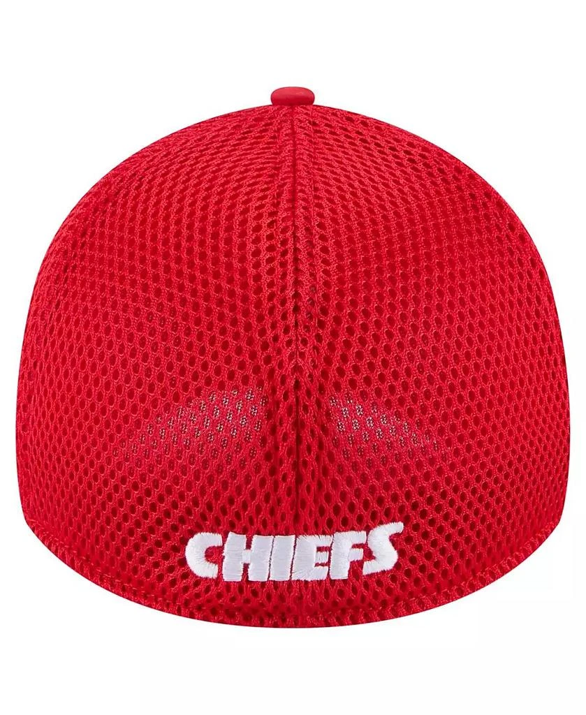 商品New Era|Men's Red Kansas City Chiefs Game Day Linear 39THIRTY Flex Hat,价格¥252,第3张图片详细描述