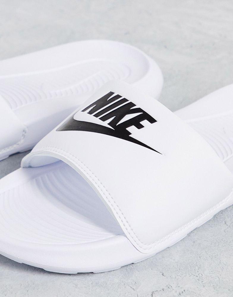 Nike Victori sliders in white商品第2张图片规格展示