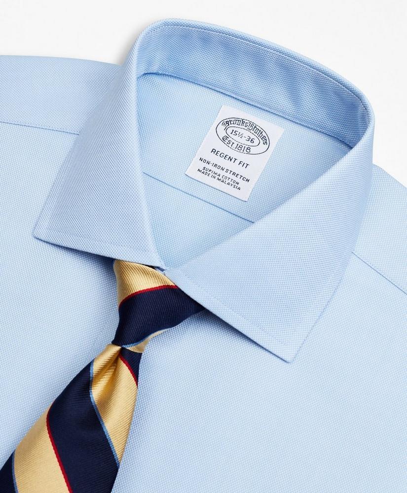 商品Brooks Brothers|Stretch Regent Regular-Fit Dress Shirt, Non-Iron Royal Oxford English Collar,价格¥522,第4张图片详细描述