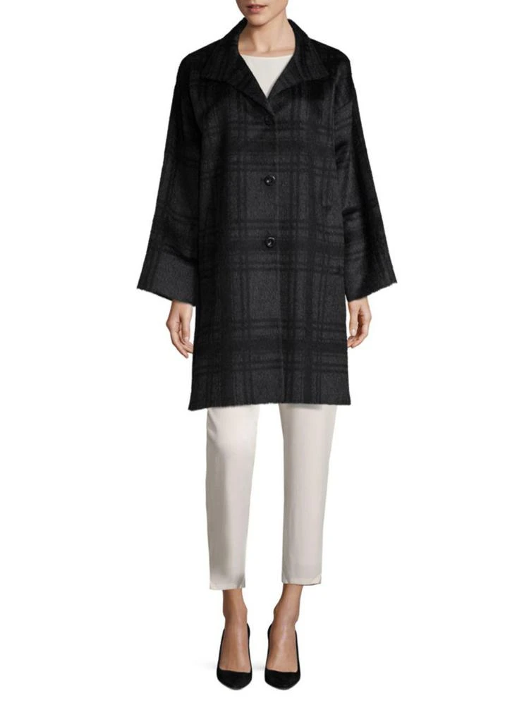 商品Eileen Fisher|Long Plaid Coat,价格¥3926,第1张图片