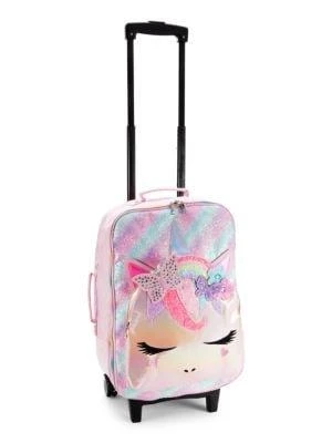 商品OMG! Accessories|Girl's Gwen Butterfly Crown Glitter Unicorn Rolling Bag,价格¥356,第1张图片