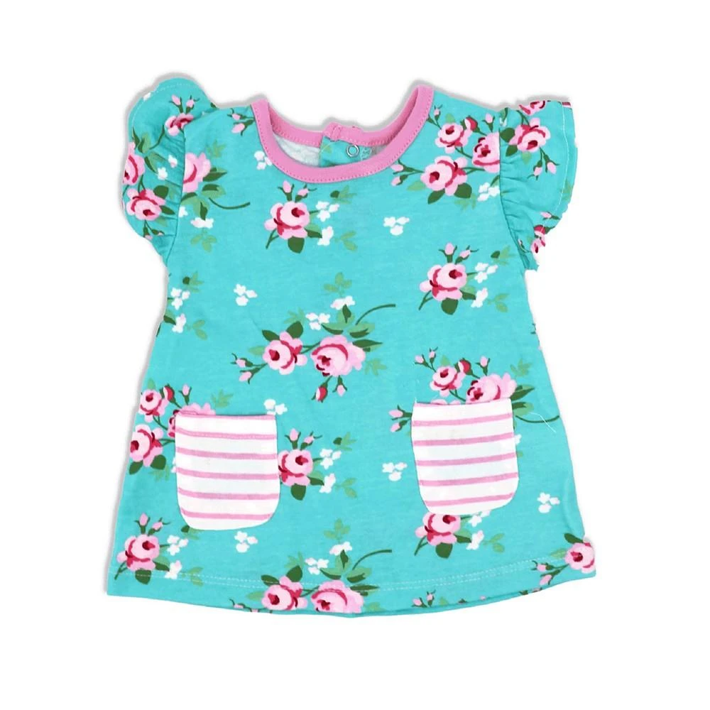 商品Miss|Baby Girls Short Sleeved Floral Top, Legging Pants and Headband, 3 Piece Set,价格¥202,第2张图片详细描述