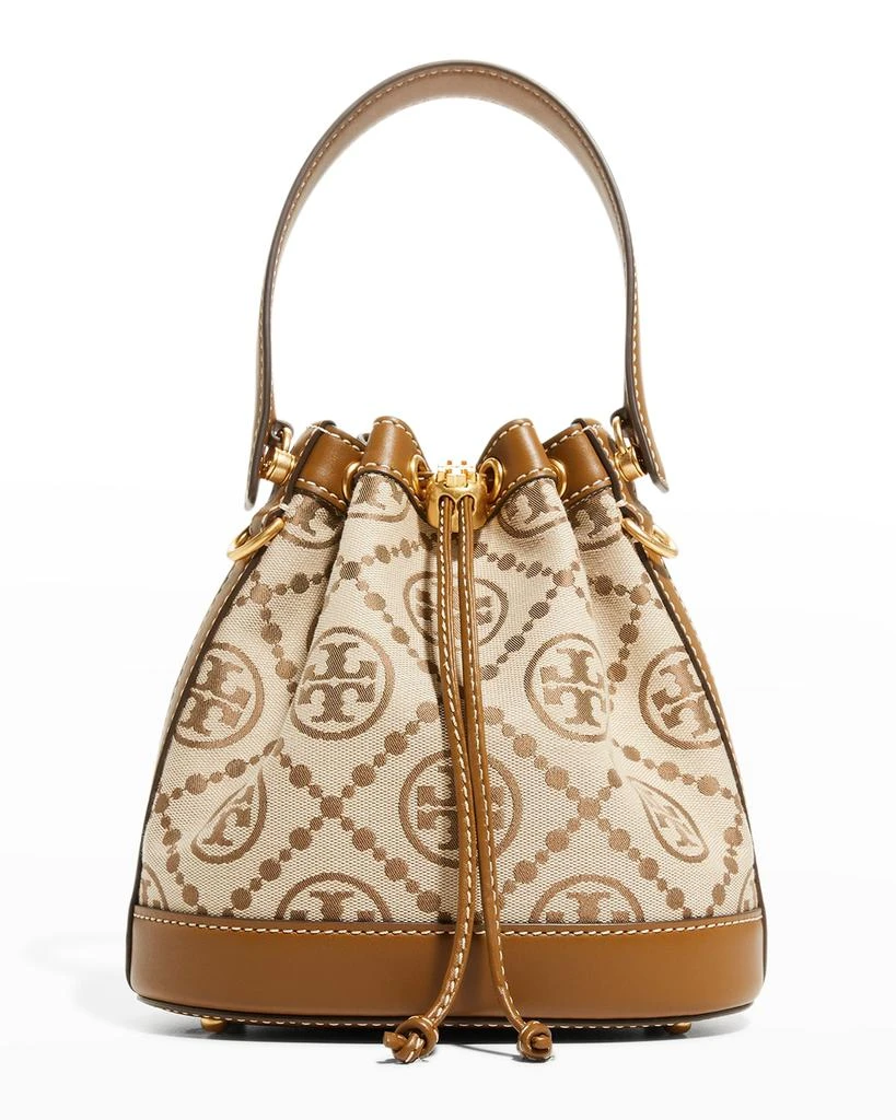 商品Tory Burch|T Monogram Jacquard Crossbody Bucket Bag,价格¥3509,第1张图片