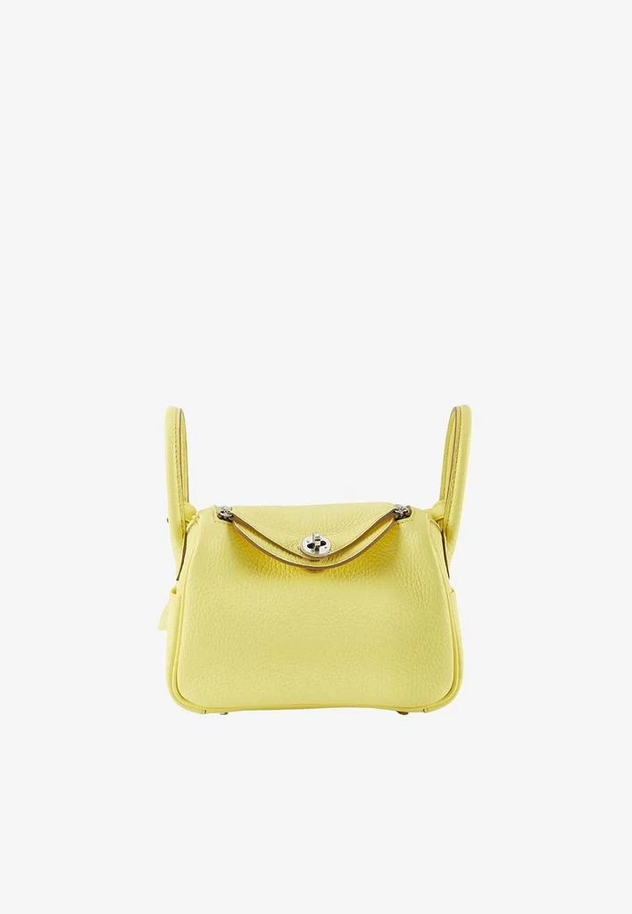 商品Hermes|Mini Lindy 20 in Limoncello Clemence with Palladium Hardware,价格¥91489,第1张图片