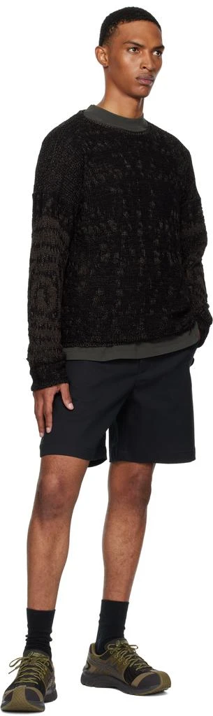 商品ROA|Black & Brown Vortex Crewneck Sweater,价格¥2588,第4张图片详细描述