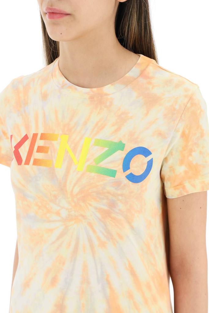 TIE-DYE T-SHIRT WITH RAINBOW LOGO商品第5张图片规格展示