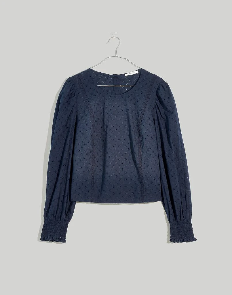 商品Madewell|Eyelet Button-Back Top,价格¥473,第5张图片详细描述