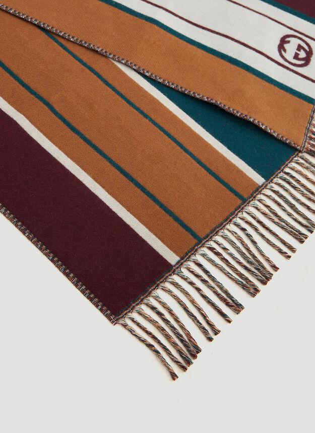 Interlocking G Stripe Scarf in Brown商品第3张图片规格展示